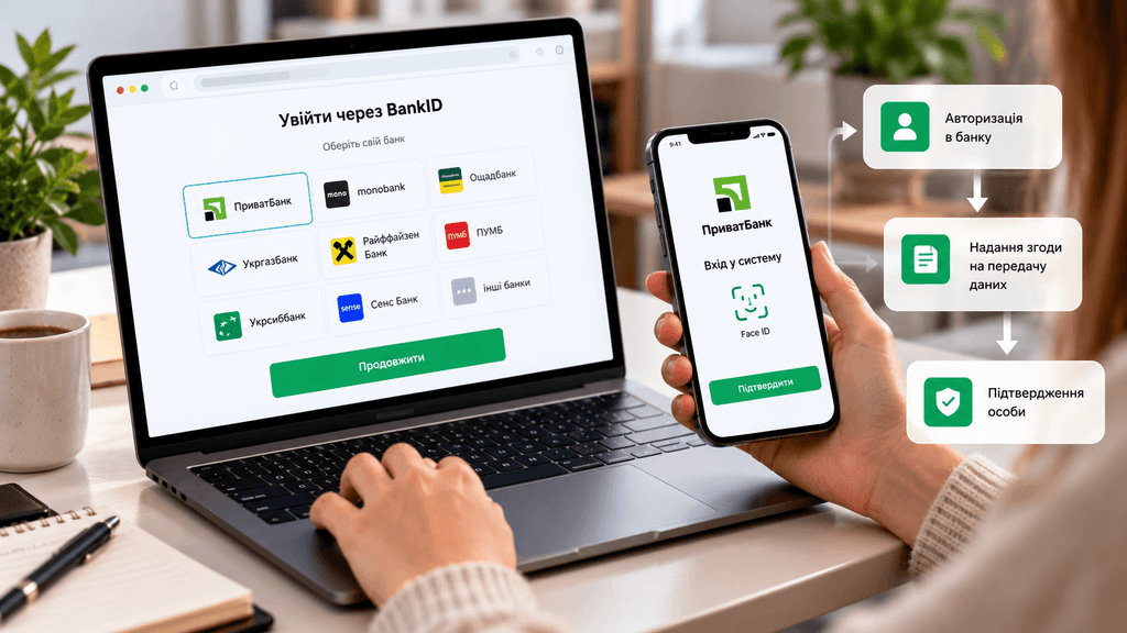 Як проходить ідентифікація через BankID